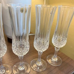 Champagne glasses - Longchamp Cristal d’arques
